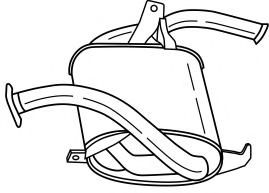 Глушитель выхлопных газов конечный AKS DASIS SG37621