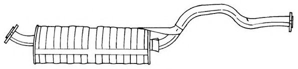 Глушитель выхлопных газов конечный AKS DASIS SG37607