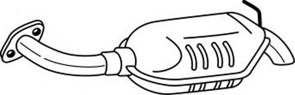 Глушитель выхлопных газов конечный AKS DASIS SG34629