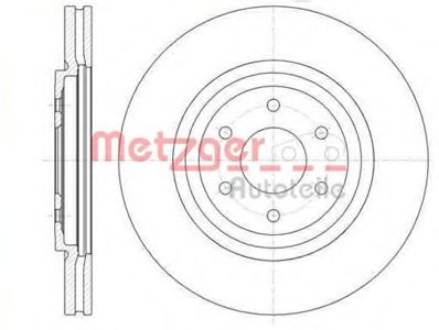 Тормозной диск METZGER 6110543