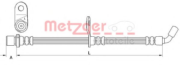 Тормозной шланг METZGER 4110907