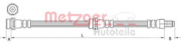 Тормозной шланг METZGER 4111034