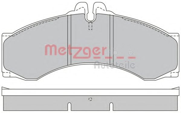 Комплект тормозных колодок, дисковый тормоз METZGER 1170400
