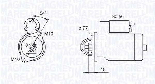 Стартер MAGNETI MARELLI 063280901010