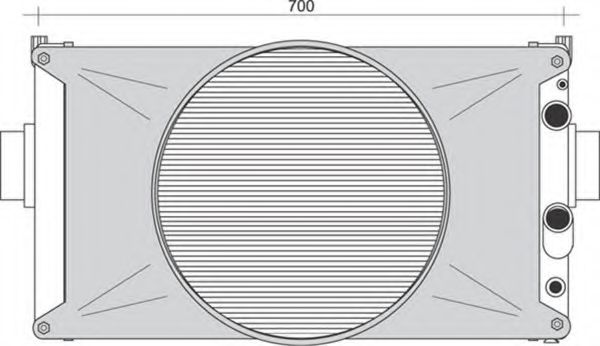 Радиатор, охлаждение двигателя MAGNETI MARELLI 350213937000