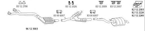 Система выпуска ОГ HJS BMW_250