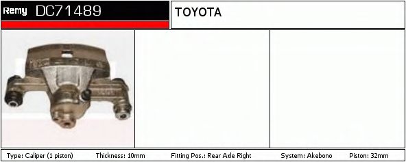 Тормозной суппорт DELCO REMY DC71489