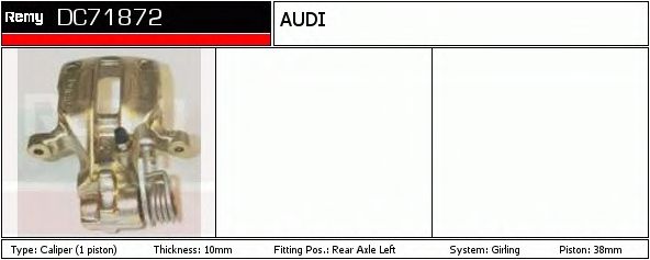 Тормозной суппорт DELCO REMY DC71872