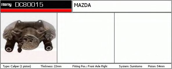 Тормозной суппорт DELCO REMY DC80015