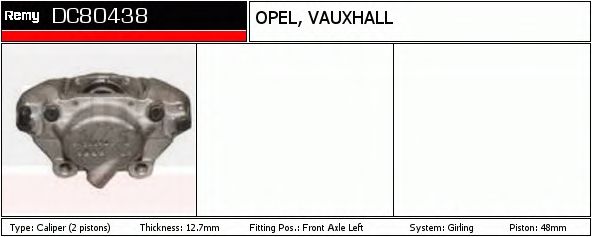 Тормозной суппорт DELCO REMY DC80438