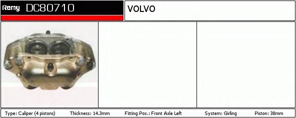 Тормозной суппорт DELCO REMY DC80710