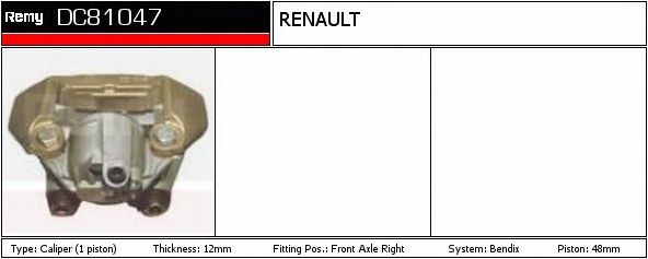 Тормозной суппорт DELCO REMY DC81047