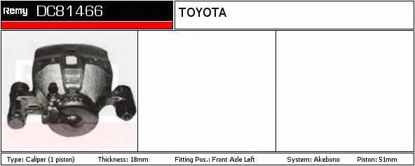 Тормозной суппорт DELCO REMY DC81466