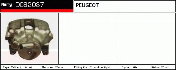 Тормозной суппорт DELCO REMY DC82037