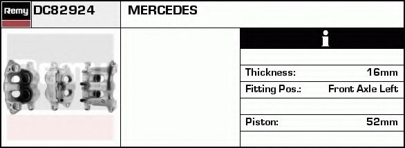 Тормозной суппорт DELCO REMY DC82924