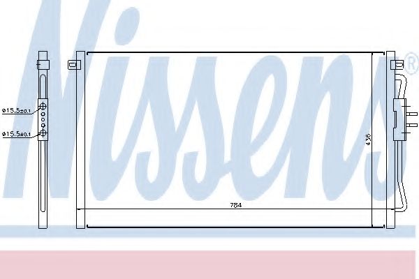 Конденсатор, кондиционер NISSENS 94716