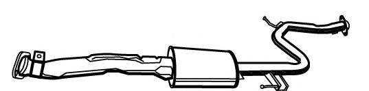 Средний глушитель выхлопных газов FONOS 21136