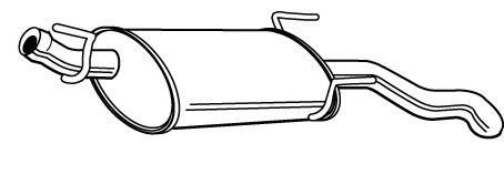 Глушитель выхлопных газов конечный MEFEX 4485