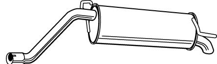 Глушитель выхлопных газов конечный FONOS 23290