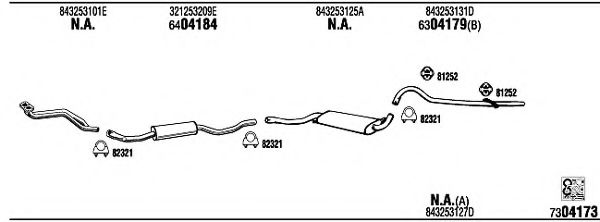 Система выпуска ОГ FONOS AD31321B