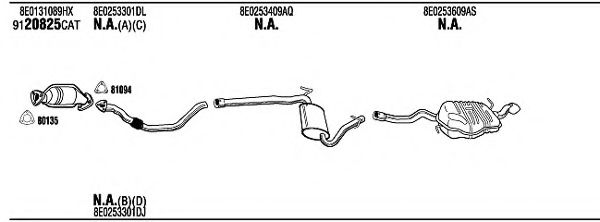 Система выпуска ОГ FONOS ADH16043