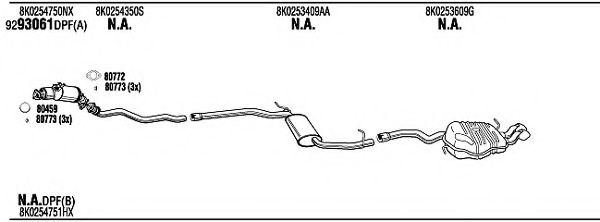 Система выпуска ОГ FONOS ADH26847BA