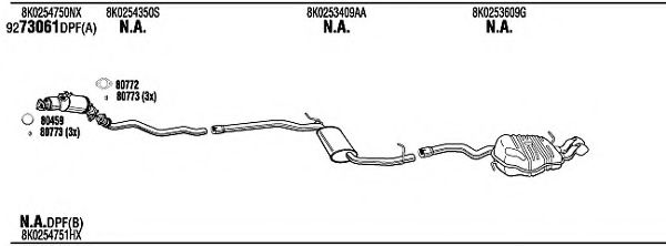 Система выпуска ОГ FONOS ADH26847BB
