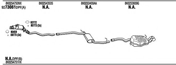 Система выпуска ОГ FONOS ADK25454BB