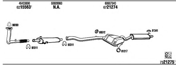 Система выпуска ОГ FONOS AR16003