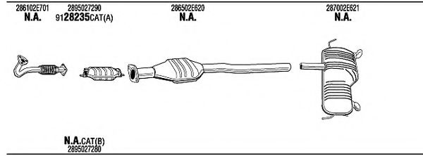 Система выпуска ОГ FONOS HYH31271A