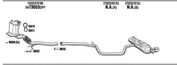 Система выпуска ОГ FONOS SKH33322B