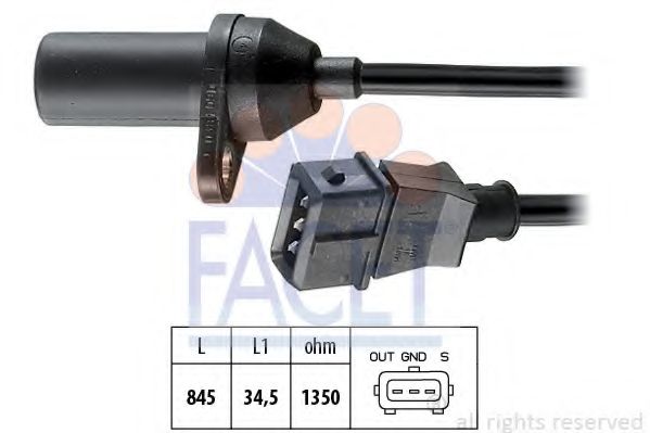 Датчик импульсов; Датчик импульсов, маховик FACET 90381