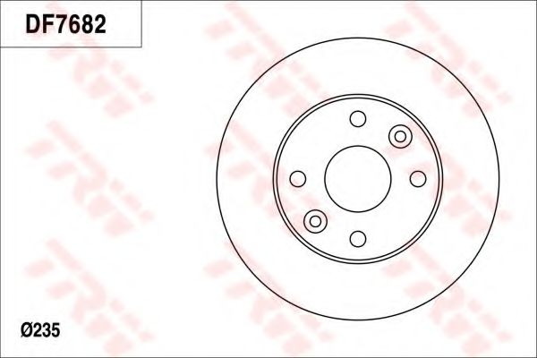Тормозной диск TRW DF7682