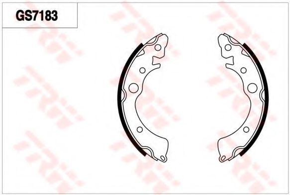 Комплект тормозных колодок TRW GS7183