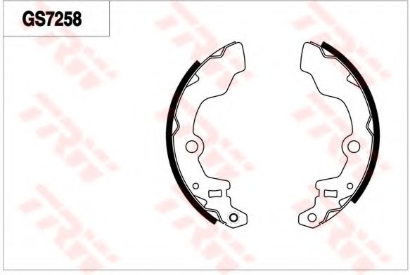 Комплект тормозных колодок TRW GS7258