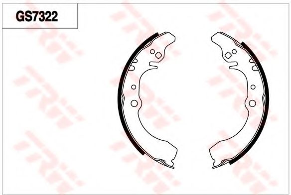Комплект тормозных колодок TRW GS7322