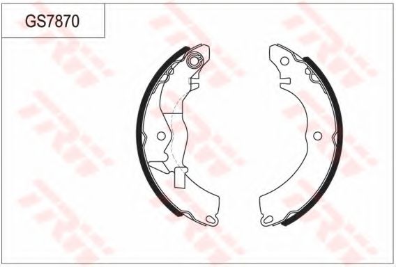 Комплект тормозных колодок TRW GS7870