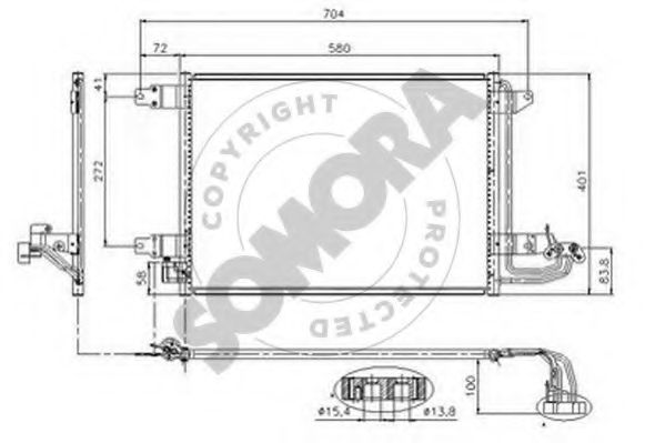 Конденсатор, кондиционер SOMORA 351060