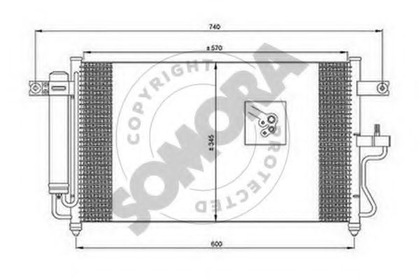 Конденсатор, кондиционер SOMORA 131260A