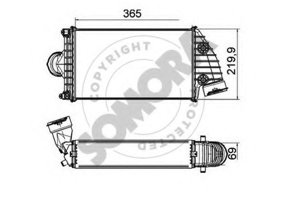 Интеркулер SOMORA 231045R