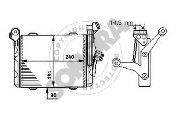 масляный радиатор, двигательное масло SOMORA 041265