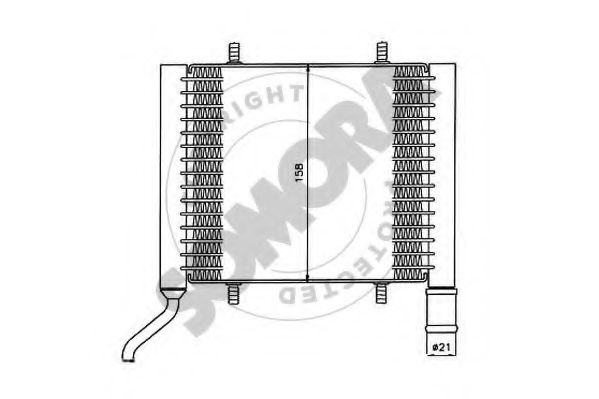 Радиатор, охлаждение двигателя SOMORA 021340F