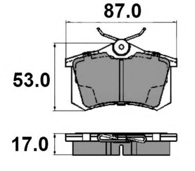 Комплект тормозных колодок, дисковый тормоз NATIONAL NP2149