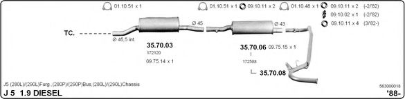 Система выпуска ОГ IMASAF 563000018