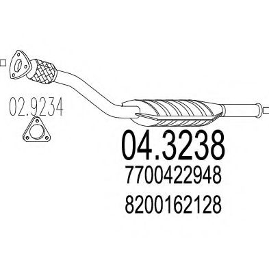 Катализатор MTS 04.3238