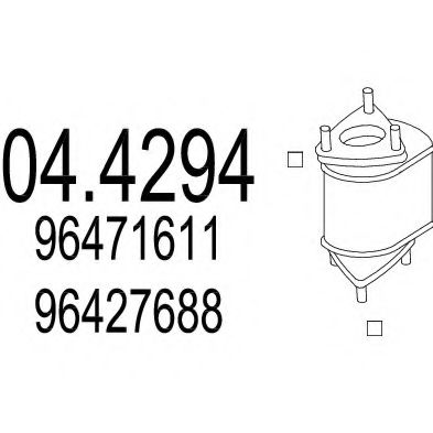 Катализатор MTS 04.4294