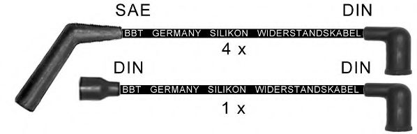 Комплект проводов зажигания BBT ZK1788