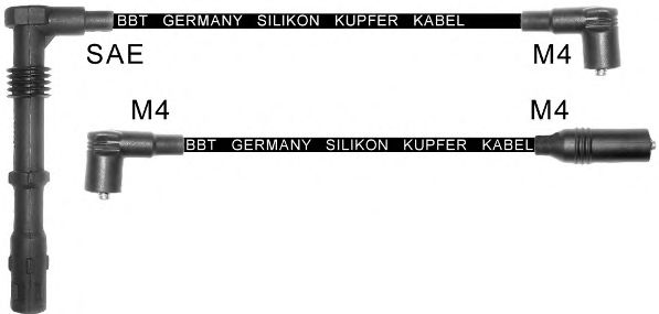 Комплект проводов зажигания BBT ZK358