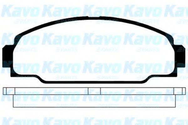 Комплект тормозных колодок, дисковый тормоз KAVO PARTS BP-9015
