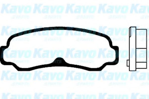 Комплект тормозных колодок, дисковый тормоз KAVO PARTS BP-9047
